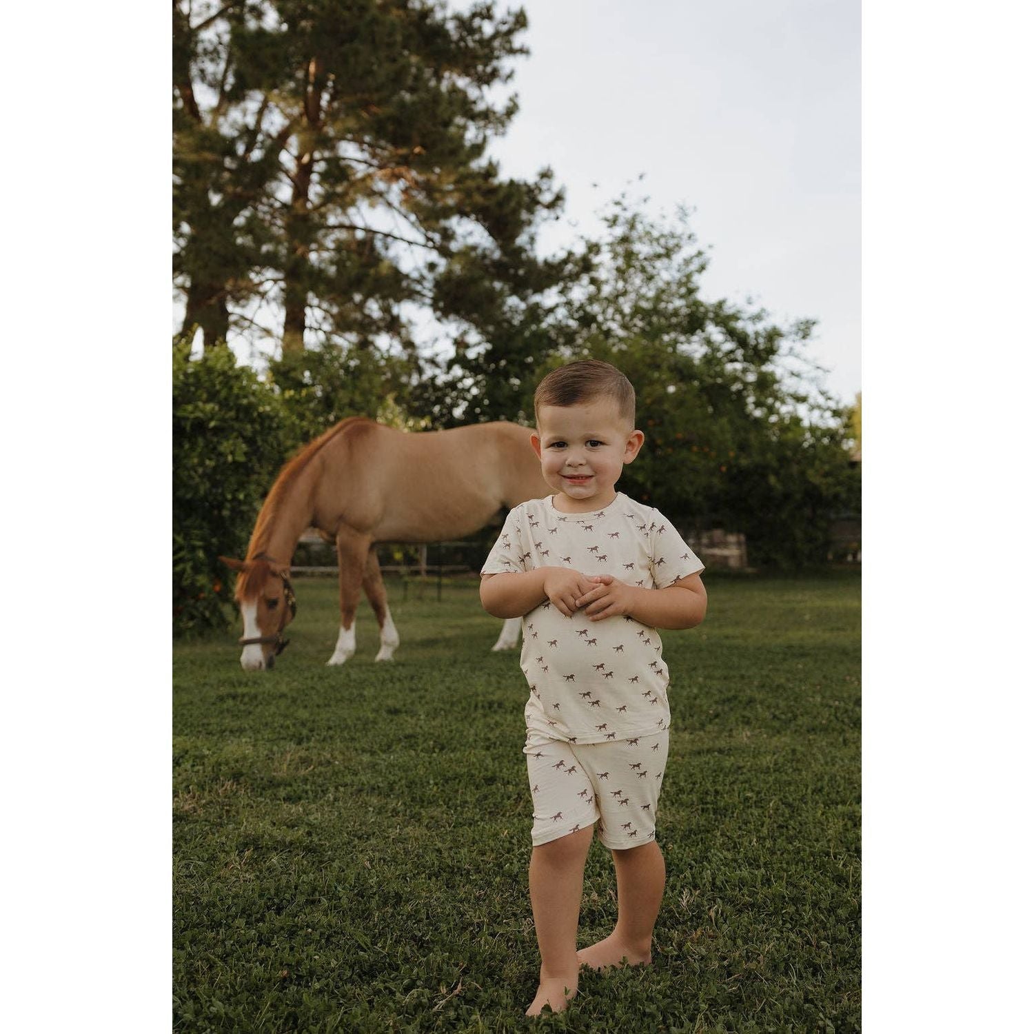 Forever French Baby Bamboo Short Set | Wild Horses