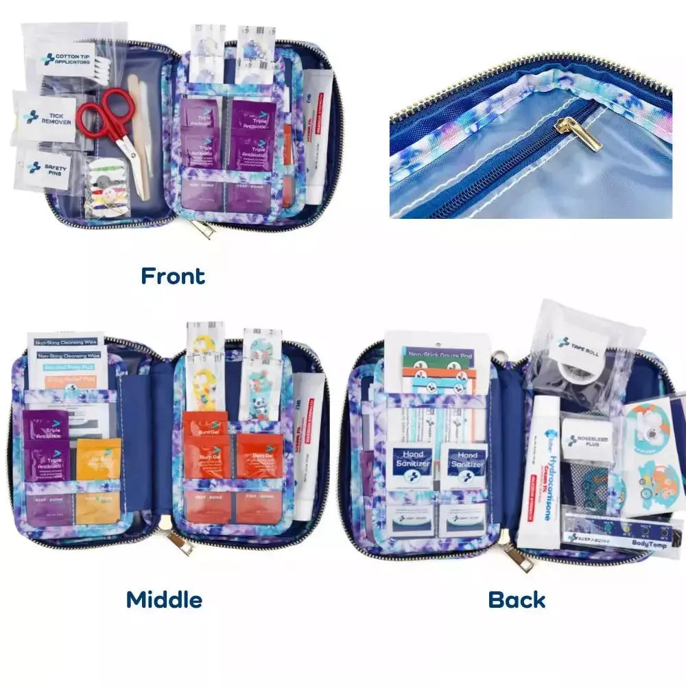 First Aid GoKit TieDye, 130 Pieces