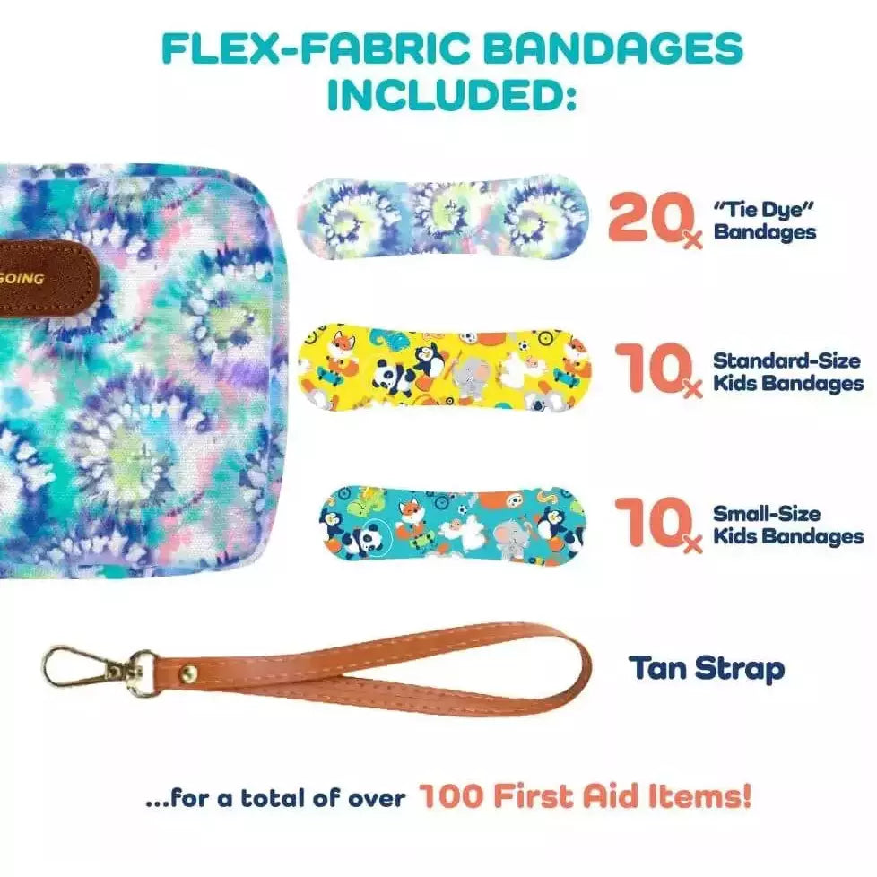 First Aid GoKit TieDye, 130 Pieces