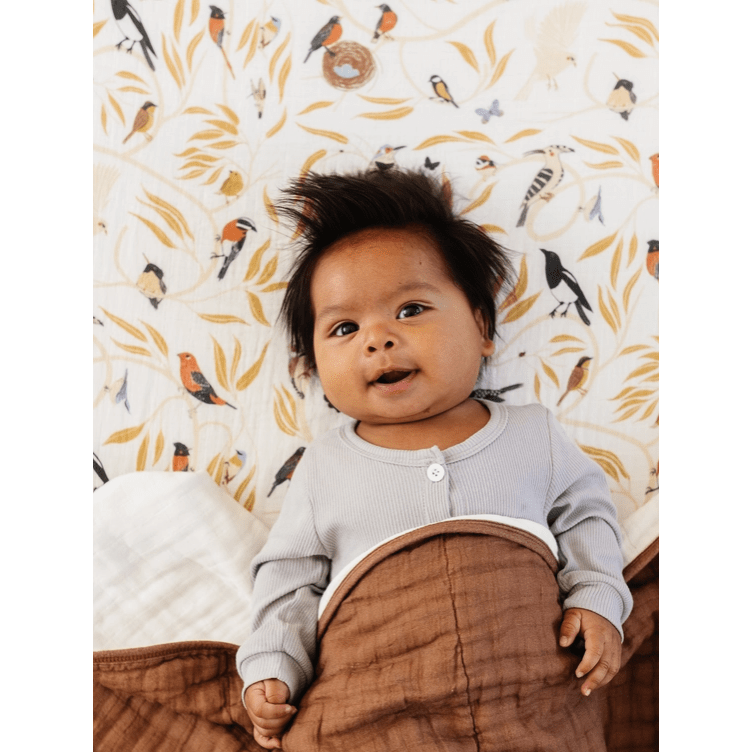 Clementine Kids For the Birds Crib Sheet