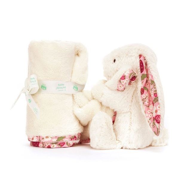 Jellycat Blossom Cream Bunny 'Berry' Soother