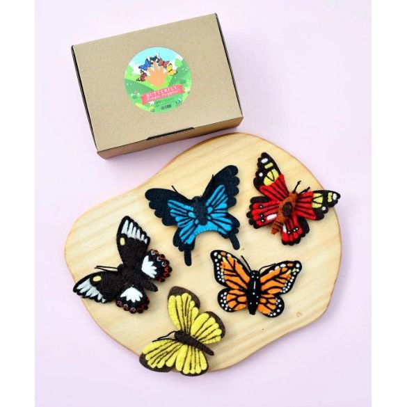 Tara Treasures Butterflies Finger Puppet Set