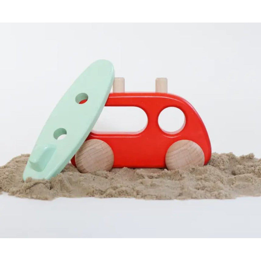 Bajo Camper Car with Surfboard
