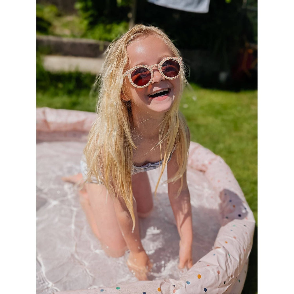 Grech & Co Original Round Sustainable Sunglasses | Bendable Polarized: Sunset Meadow