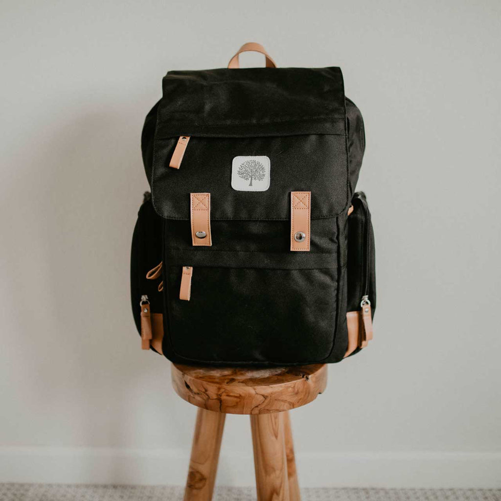 Parker Baby Company Birch Bag - Diaper Backpack in Black