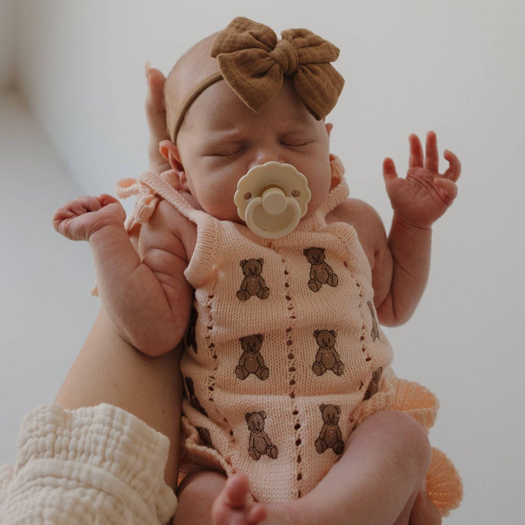 Forever French Knit Ruffle Romper- Lottie