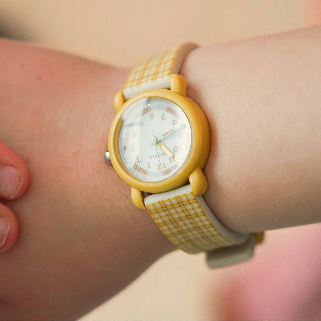 Grech & Co Classic Watches | Silicone + Stainless Steel | Lille Cottage Club: Buckwheat Plaid