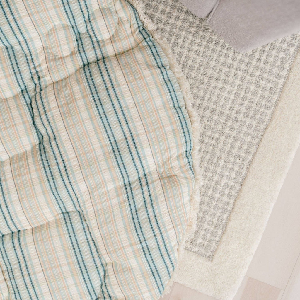 Crane Baby Charlie Farmhouse Quilted Play Mat