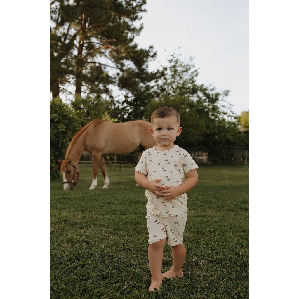 Forever French Baby Bamboo Short Set | Wild Horses