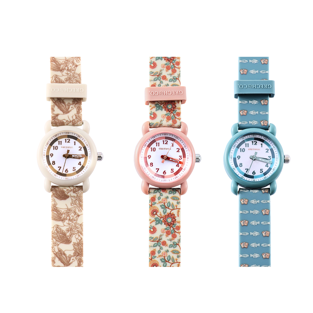 Grech & Co Classic Watch | Silicone + Stainless Steel | Lille Cottage Club: In Bloom