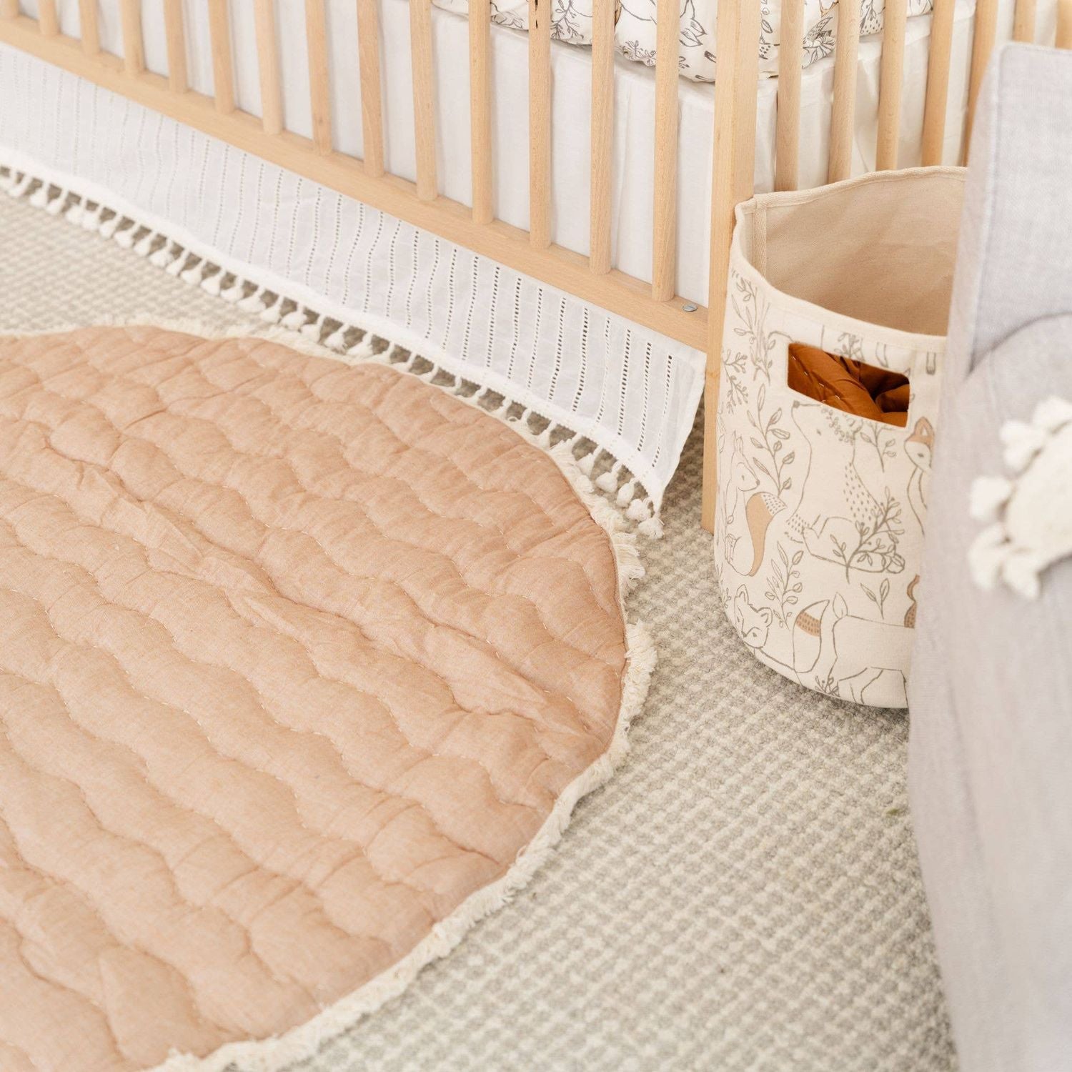 Crane Baby Ezra Quilted Playmat (Woodland)