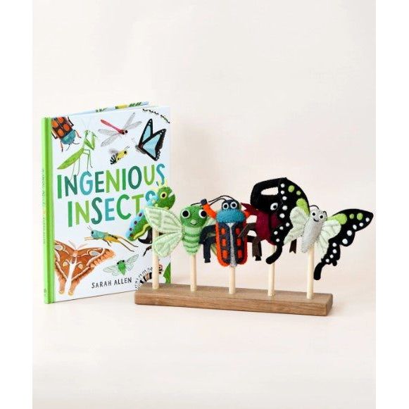 Tara Treasures Ingenious Insects Finger Puppets and Book Set by Sarah Allen