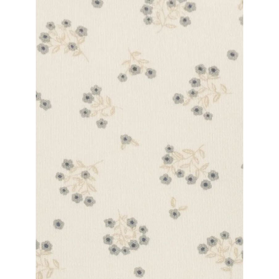 Colored Organics Neve Ruffle Zipper Footie - Hayden / Denim + Mist
