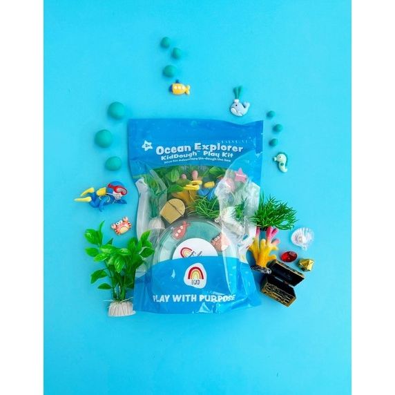 Earth Grown KidDough Play Kit - Ocean Explorer