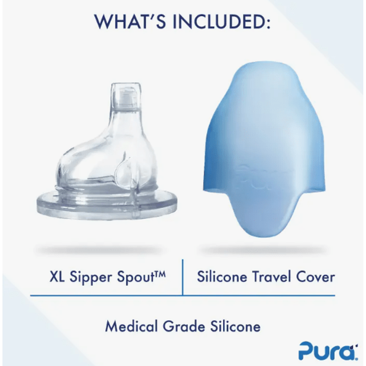 Pura Insulated Sippy Cup w/ Sleeve - Moss