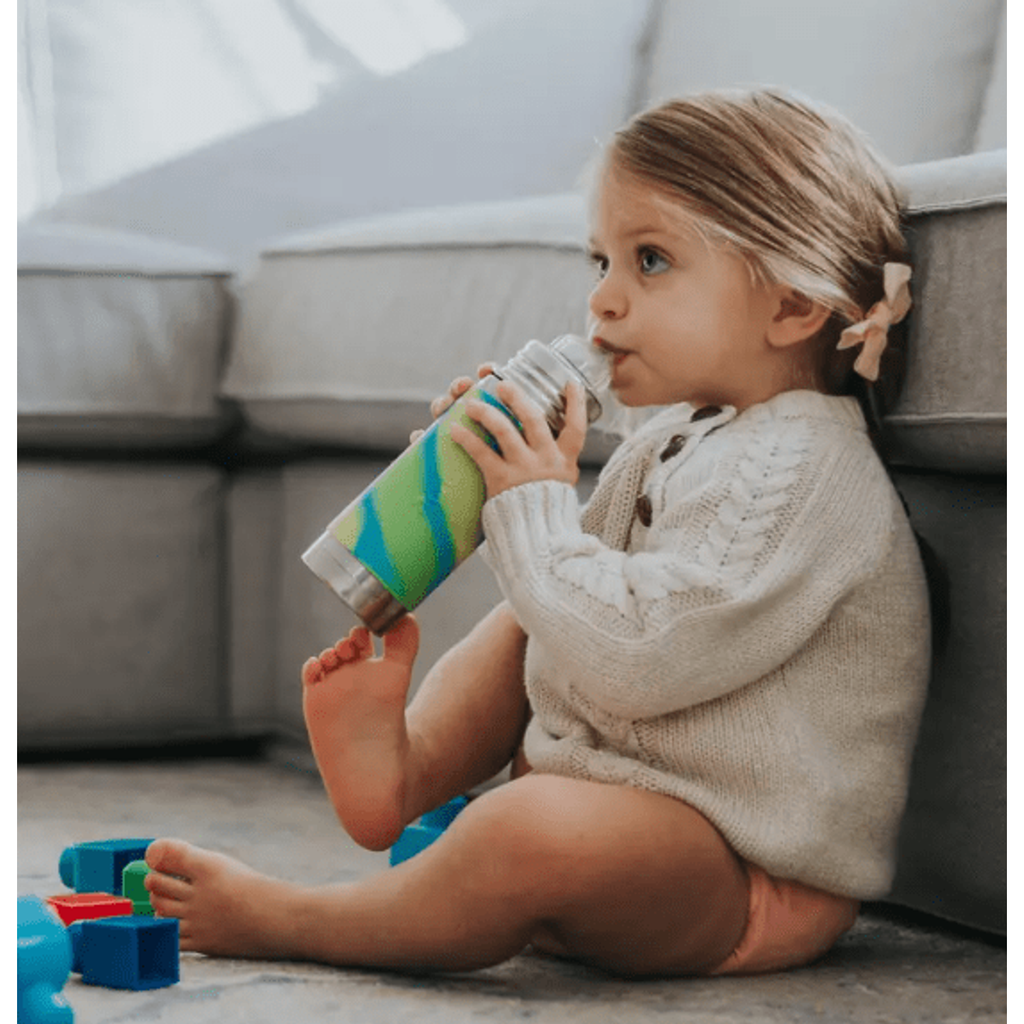 Pura Insulated Sippy Cup w/ Sleeve - Moss