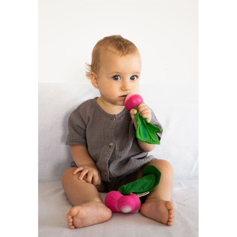 Oli & Carol Ramona the Radish Mini Doudou Teether