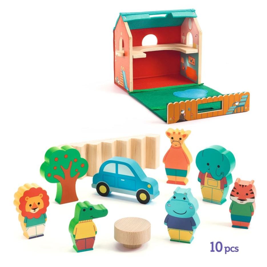 Djeco SoftiHouse Wooden House Set