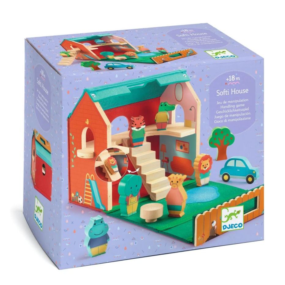 Djeco SoftiHouse Wooden House Set