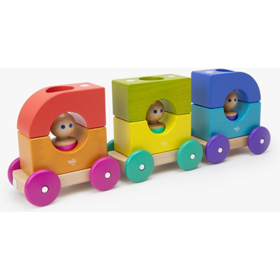 Tegu Magnetic Tram Rainbow