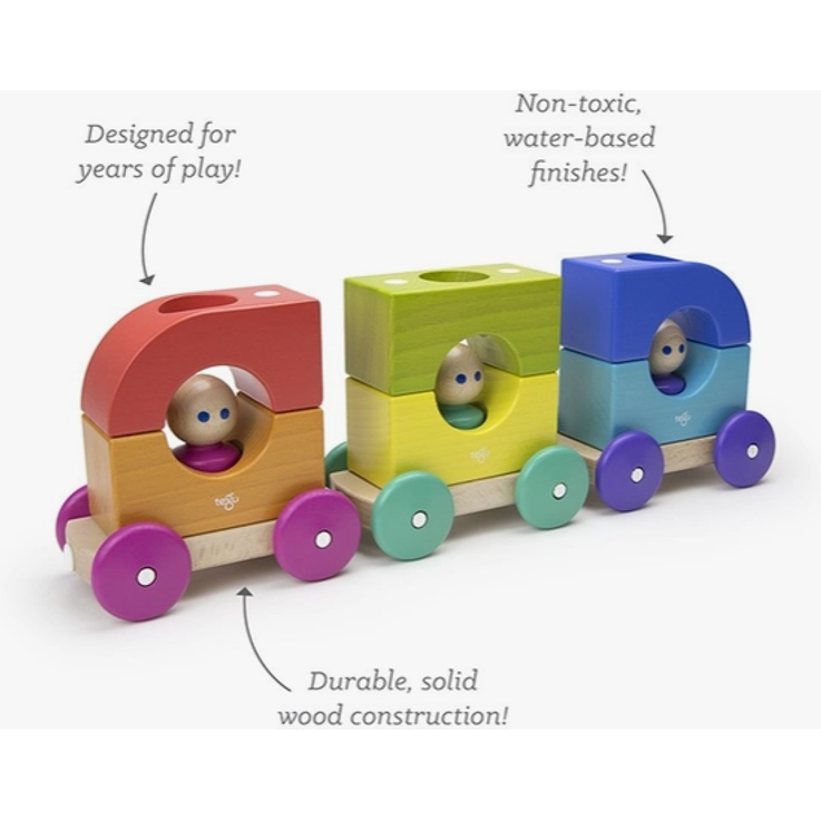 Tegu Magnetic Tram Rainbow